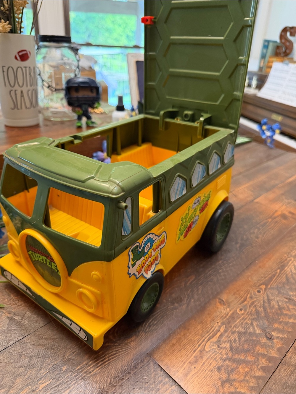 Vintage 1989 TMNT Playmates Party Wagon Van - Incomplete / Parts Shell